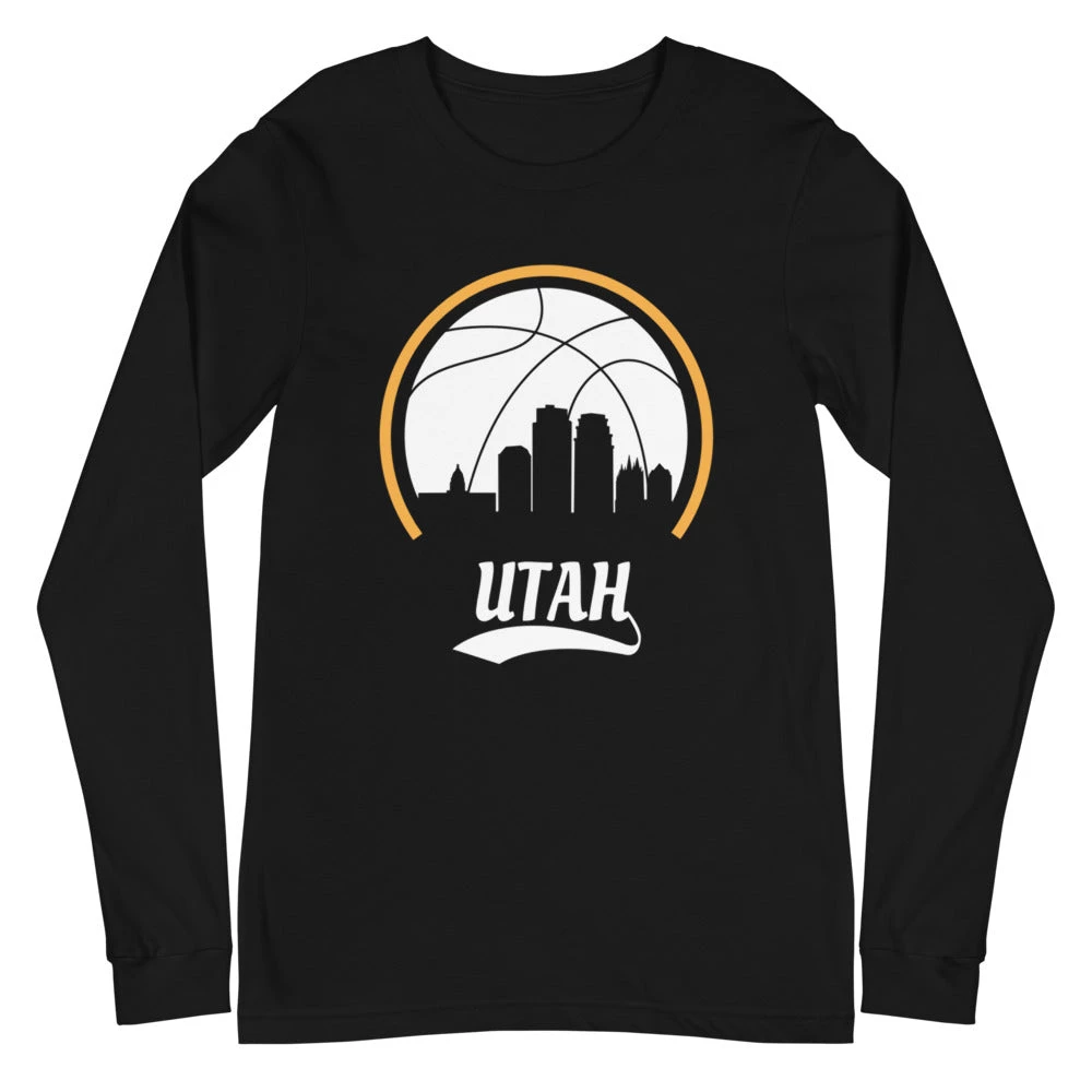 Fan Gear Nation Unisex Utah Jazz Basketball Premium Long Sleeve Tee Shirt 4 Fan Gear Nation Unisex Utah Jazz Basketball Premium Long Sleeve Tee Shirt