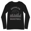 Fan Gear Nation Brooklyn Nets Basketball Premium Long Sleeve Tee Shirt Unisex Cotton