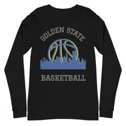 Fan Gear Nation Golden State Warriors Basketball Premium Long Sleeve Tee Shirt Unisex Cotton