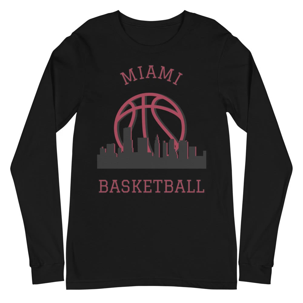 Fan Gear Nation Miami Heat Basketball Premium Long Sleeve Tee Shirt Unisex Cotton 4 Fan Gear Nation Miami Heat Basketball Premium Long Sleeve Tee Shirt Unisex Cotton