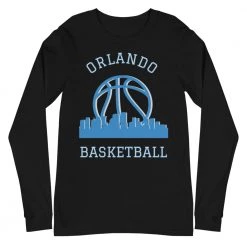 Fan Gear Nation Orlando Magic Basketball Premium Long Sleeve Tee Shirt Unisex Cotton