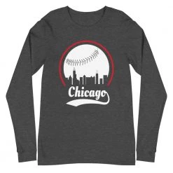 Fan Gear Nation Unisex Chicago Cubs Baseball Long Sleeve Tee Shirt