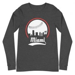 Fan Gear Nation Unisex Miami Marlins Baseball Long Sleeve Tee Shirt 8 Fan Gear Nation Unisex Miami Marlins Baseball Long Sleeve Tee Shirt