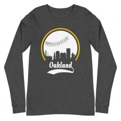 Fan Gear Nation Unisex Oakland Athletics Baseball Long Sleeve Tee Shirt