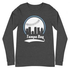 Fan Gear Nation Unisex Tampa Bay Rays Baseball Long Sleeve Tee Shirt 9 Fan Gear Nation Unisex Tampa Bay Rays Baseball Long Sleeve Tee Shirt