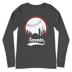 Fan Gear Nation Unisex Toronto Blue Jays Baseball Long Sleeve Tee Shirt