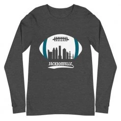 Fan Gear Nation Unisex Jacksonville Jaguars Football Premium Long Sleeve Tee Shirt