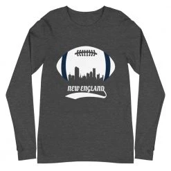 Fan Gear Nation Unisex New England Patriots Football Premium Long Sleeve Tee Shirt 7 Fan Gear Nation Unisex New England Patriots Football Premium Long Sleeve Tee Shirt