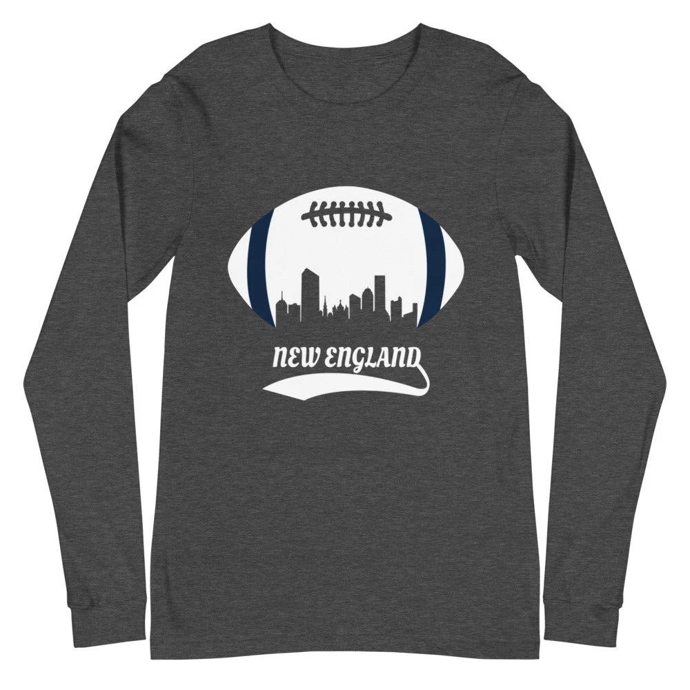 Fan Gear Nation Unisex New England Patriots Football Premium Long Sleeve Tee Shirt 5 Fan Gear Nation Unisex New England Patriots Football Premium Long Sleeve Tee Shirt