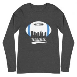 Fan Gear Nation Unisex Tennessee Titans Football Premium Long Sleeve Tee Shirt