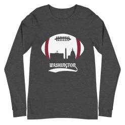 Fan Gear Nation Unisex Washington Commanders Premium Long Sleeve Tee Shirt