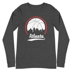 Fan Gear Nation Unisex Atlanta Hawks Basketball Premium Long Sleeve Tee Shirt