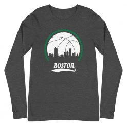 Fan Gear Nation Unisex Boston Celtics Basketball Premium Long Sleeve Tee Shirt