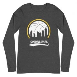 Fan Gear Nation Unisex Golden State Warriors Basketball Premium Long Sleeve Tee Shirt