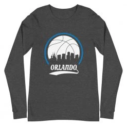 Fan Gear Nation Unisex Orlando Magic Basketball Premium Long Sleeve Tee Shirt