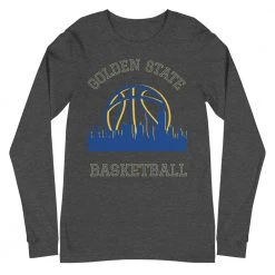 Fan Gear Nation Golden State Warriors Basketball Premium Long Sleeve Tee Shirt Unisex Cotton