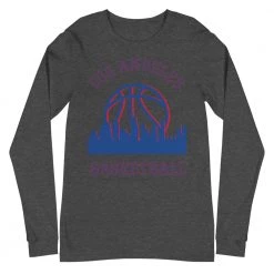 Fan Gear Nation Los Angeles Clippers Basketball Premium Long Sleeve Tee Shirt Unisex Cotton