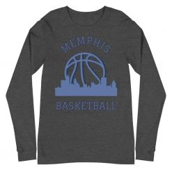 Fan Gear Nation Memphis Grizzlies Basketball Premium Long Sleeve Tee Shirt Unisex Cotton