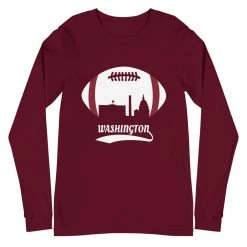 Fan Gear Nation Unisex Washington Commanders Premium Long Sleeve Tee Shirt