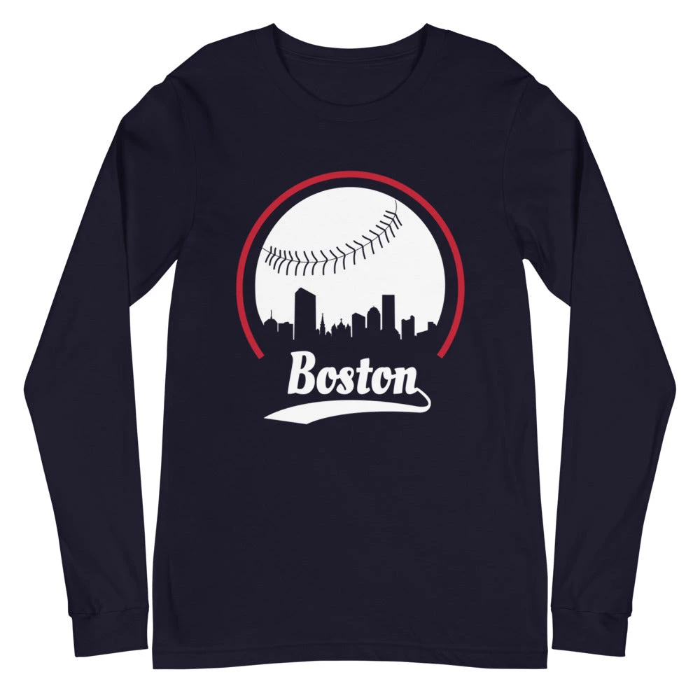 Fan Gear Nation Unisex Boston Red Sox Baseball Long Sleeve Tee Shirt 3 Fan Gear Nation Unisex Boston Red Sox Baseball Long Sleeve Tee Shirt