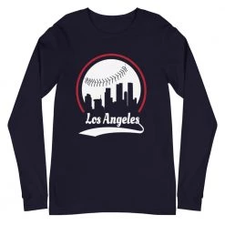 Fan Gear Nation Unisex Los Angeles Angels Baseball Long Sleeve Tee Shirt