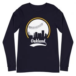 Fan Gear Nation Unisex Oakland Athletics Baseball Long Sleeve Tee Shirt