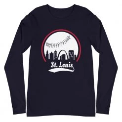 Fan Gear Nation Unisex St. Louis Cardinals Baseball Long Sleeve Tee Shirt