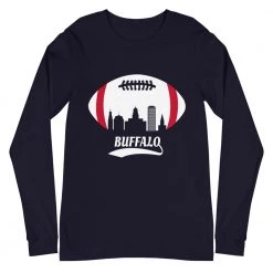 Fan Gear Nation Unisex Buffalo Bills Football Premium Long Sleeve Tee Shirt