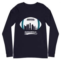 Fan Gear Nation Unisex Jacksonville Jaguars Football Premium Long Sleeve Tee Shirt