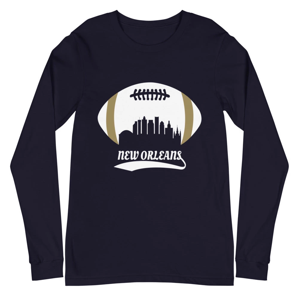 Fan Gear Nation Unisex New Orleans Saints Football Premium Long Sleeve Tee Shirt 4 Fan Gear Nation Unisex New Orleans Saints Football Premium Long Sleeve Tee Shirt