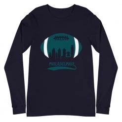 Fan Gear Nation Unisex Philadelphia Eagles Football Premium Long Sleeve Tee Shirt
