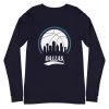 Fan Gear Nation Unisex Dallas Mavericks Basketball Premium Long Sleeve Tee Shirt
