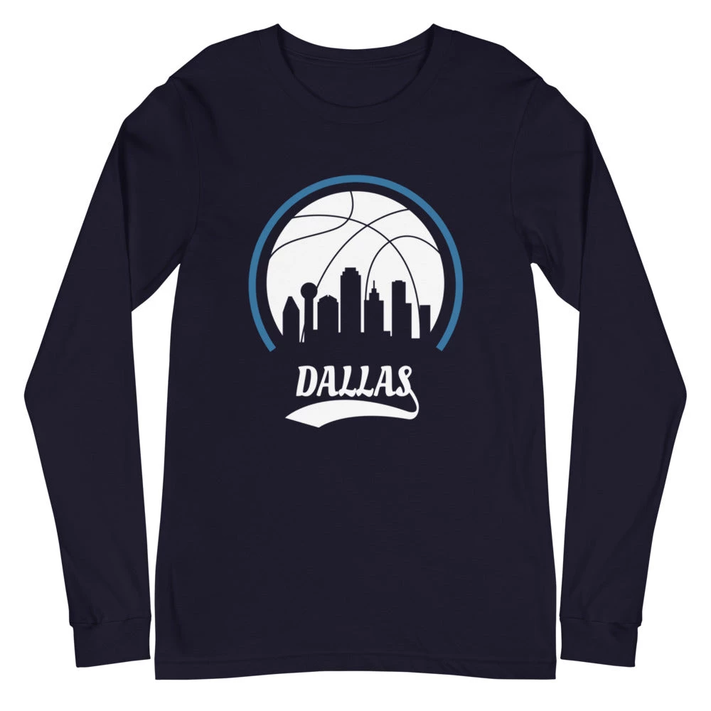 Fan Gear Nation Unisex Dallas Mavericks Basketball Premium Long Sleeve Tee Shirt 3 Fan Gear Nation Unisex Dallas Mavericks Basketball Premium Long Sleeve Tee Shirt