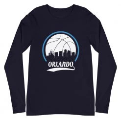 Fan Gear Nation Unisex Orlando Magic Basketball Premium Long Sleeve Tee Shirt