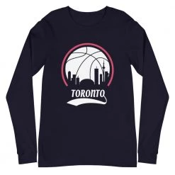 Fan Gear Nation Unisex Toronto Raptors Basketball Premium Long Sleeve Tee Shirt