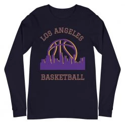 Fan Gear Nation Los Angeles Lakers Basketball Premium Long Sleeve Tee Shirt Unisex Cotton 9 Fan Gear Nation Los Angeles Lakers Basketball Premium Long Sleeve Tee Shirt Unisex Cotton