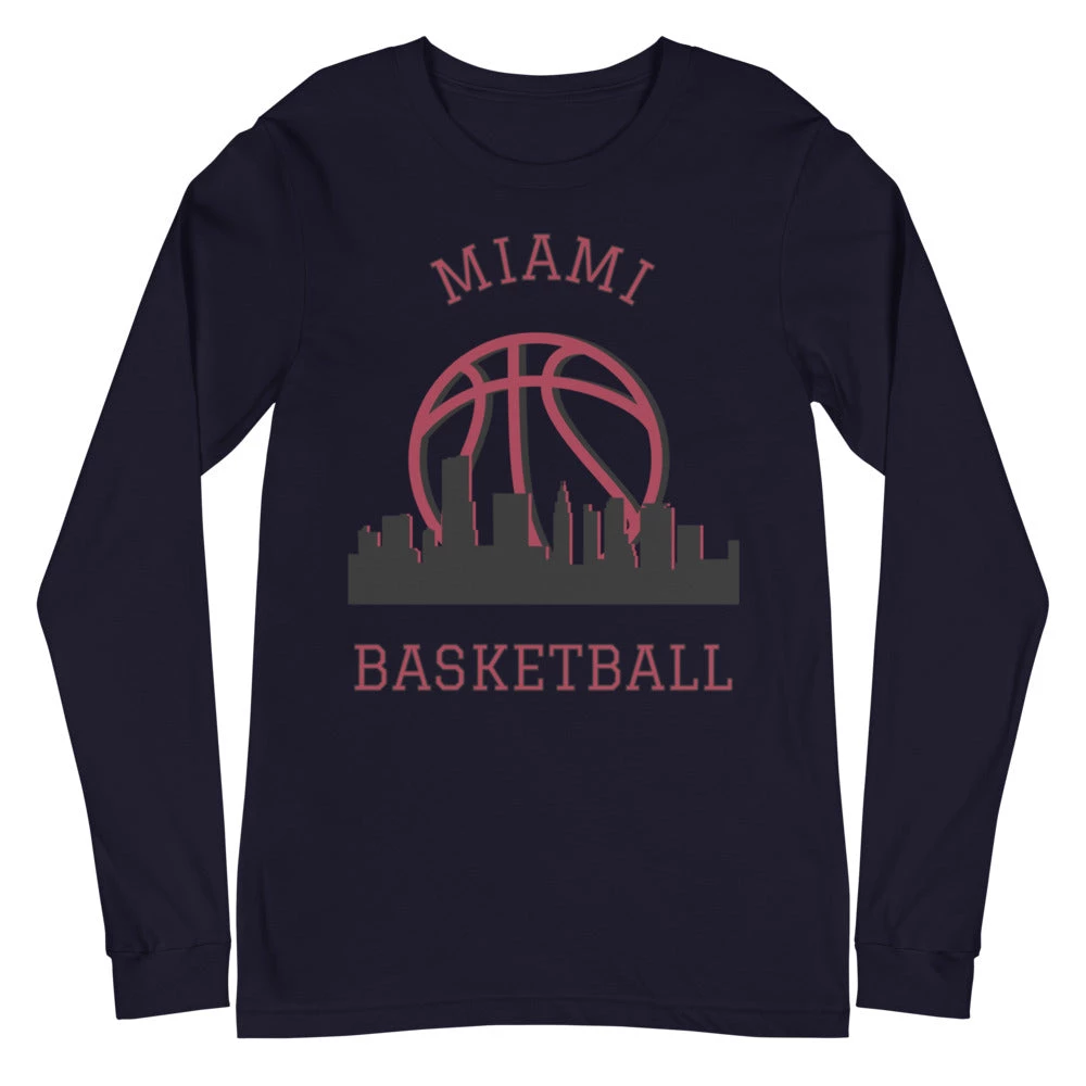 Fan Gear Nation Miami Heat Basketball Premium Long Sleeve Tee Shirt Unisex Cotton 5 Fan Gear Nation Miami Heat Basketball Premium Long Sleeve Tee Shirt Unisex Cotton