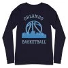 Fan Gear Nation Orlando Magic Basketball Premium Long Sleeve Tee Shirt Unisex Cotton