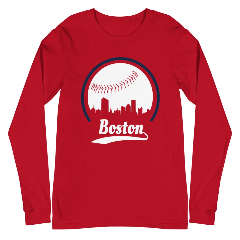 Fan Gear Nation Unisex Boston Red Sox Baseball Long Sleeve Tee Shirt 7 Fan Gear Nation Unisex Boston Red Sox Baseball Long Sleeve Tee Shirt