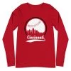 Fan Gear Nation Unisex Cincinnati Reds Baseball Long Sleeve Tee Shirt