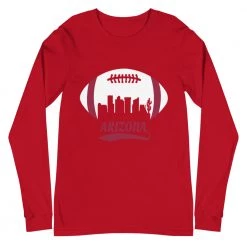 Fan Gear Nation Unisex Arizona Cardinals Football Premium Long Sleeve Tee Shirt