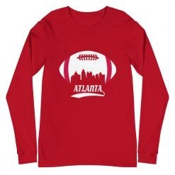 Fan Gear Nation Unisex Atlanta Falcons Football Premium Long Sleeve Tee Shirt