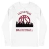Fan Gear Nation Houston Rockets Basketball Premium Long Sleeve Tee Shirt Unisex Cotton