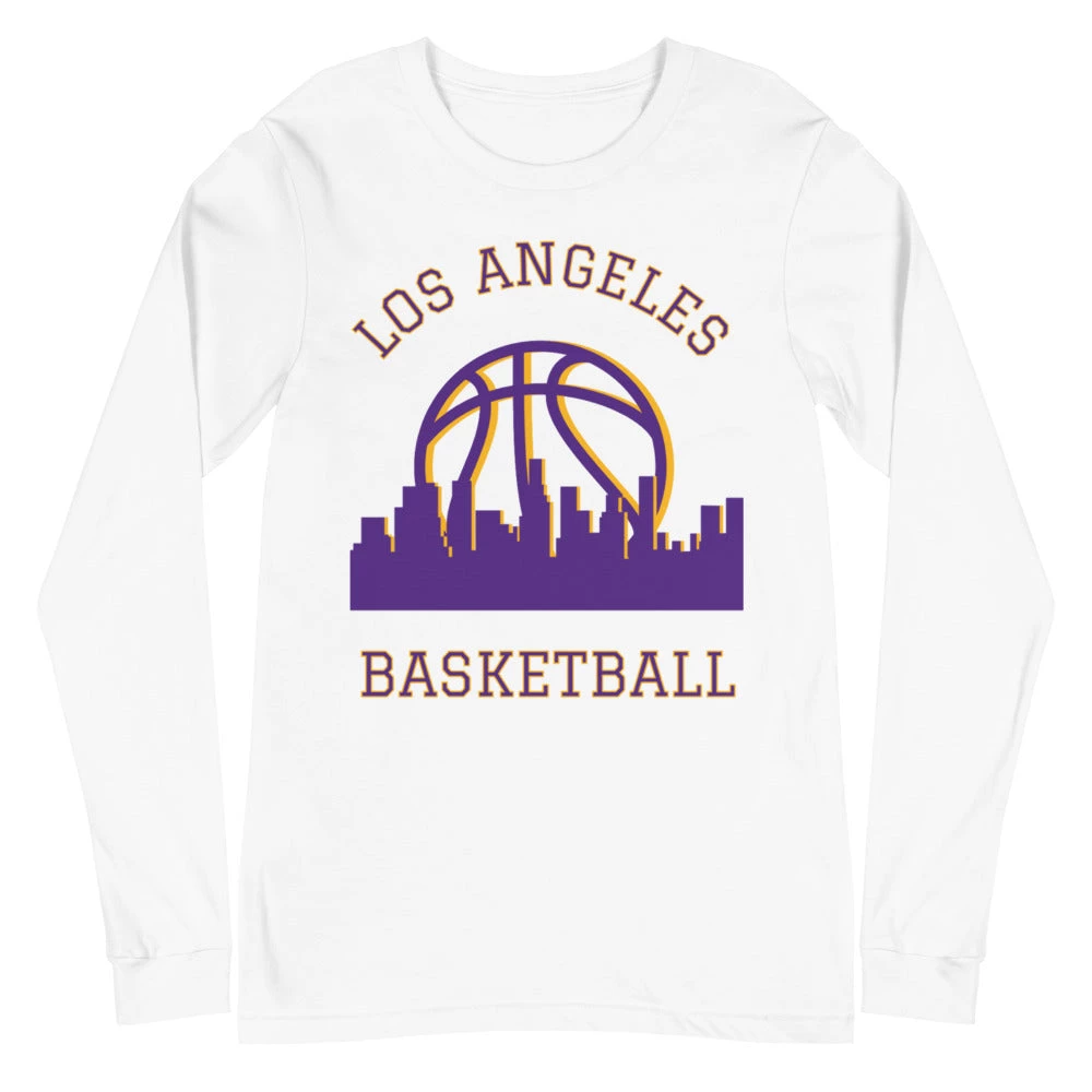 Fan Gear Nation Los Angeles Lakers Basketball Premium Long Sleeve Tee Shirt Unisex Cotton 3 Fan Gear Nation Los Angeles Lakers Basketball Premium Long Sleeve Tee Shirt Unisex Cotton