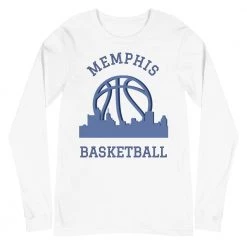 Fan Gear Nation Memphis Grizzlies Basketball Premium Long Sleeve Tee Shirt Unisex Cotton