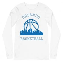Fan Gear Nation Orlando Magic Basketball Premium Long Sleeve Tee Shirt Unisex Cotton