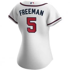 Fan Gear Nation Womens Atlanta Braves Freddie Freeman Cool Base Replica Jersey White