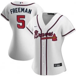 Fan Gear Nation Womens Atlanta Braves Freddie Freeman Cool Base Replica Jersey White