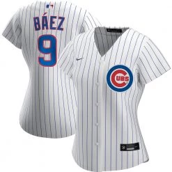 Fan Gear Nation Womens Chicago Cubs Javy Baez Cool Base Replica Jersey White