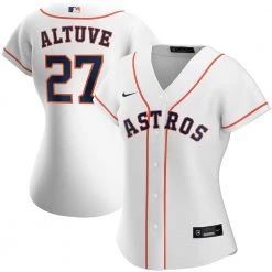 Fan Gear Nation Womens Houston Astros Jose Altuve Cool Base Replica Jersey White
